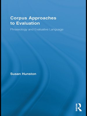 cover image of Corpus Approaches to Evaluation
